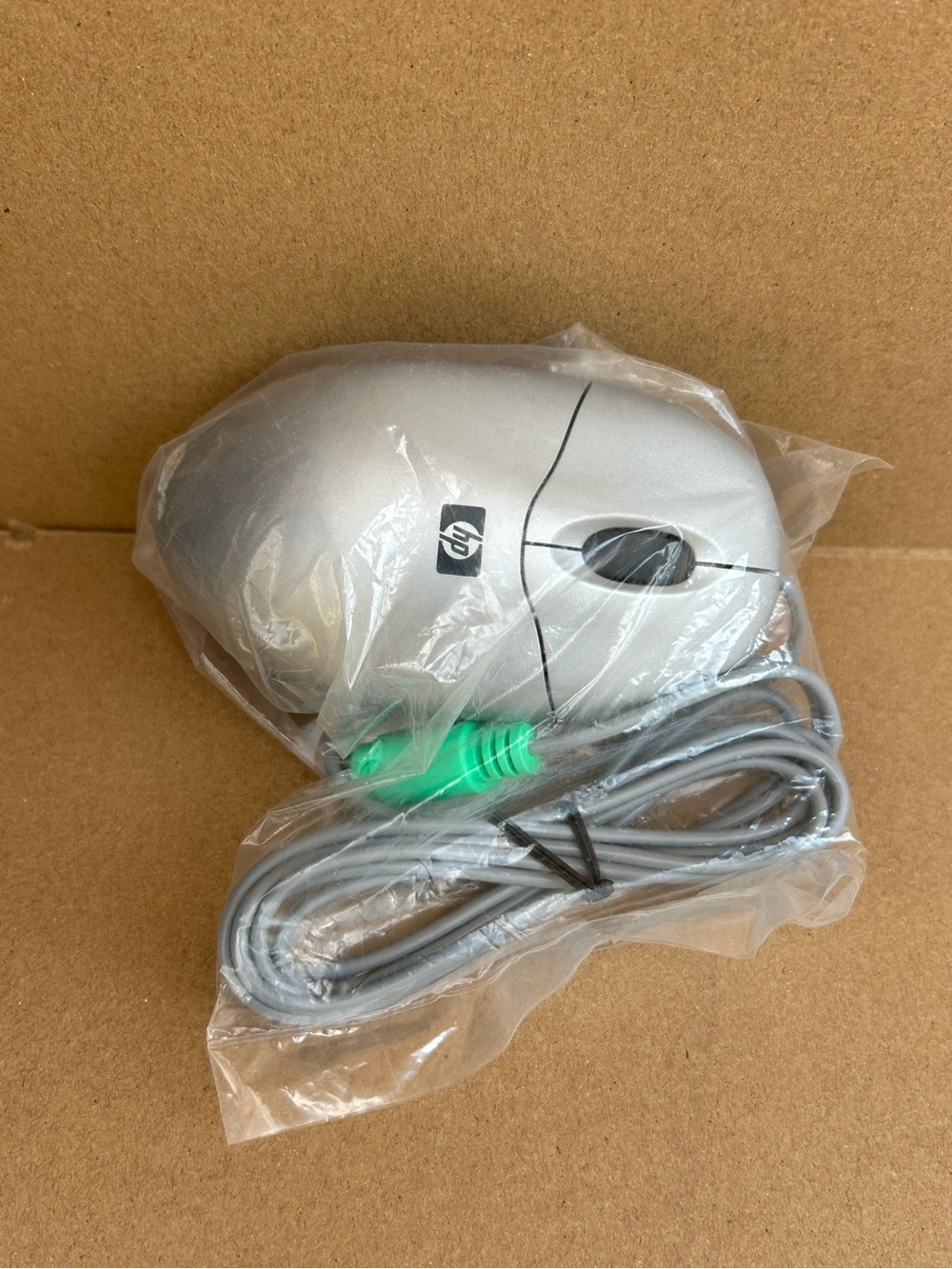 HP Wired PS2 Mouse NEW SEALED SILVER 5185-2467 Vintage Optical Computer